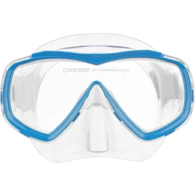 Afbeelding van CRESSI Estrella Jr Mask Snorkelmasker, transparant/blauw, één maat, uniseks, junior