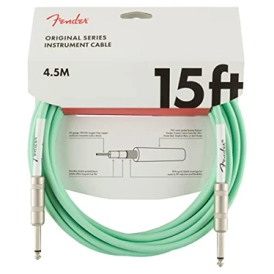 Afbeelding van Fender Original Series Instrument Cable 4.5m (Surf Green) Gitaarkabel