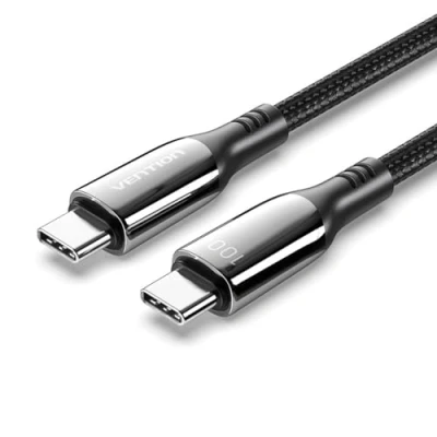 Afbeelding van USB kabel Vention CTKBH 2 m Zwart (1 Stuks)