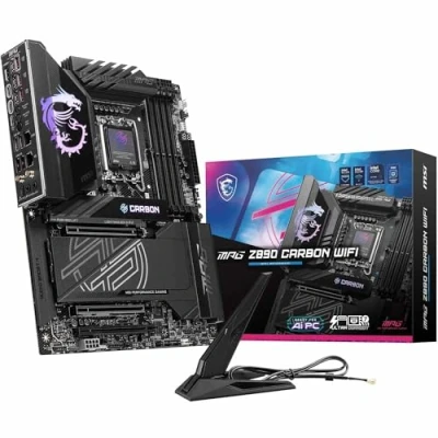 Afbeelding van MSI MPG Z890 CARBON WIFI Moederbord Compatible met Intel Core Ultra Processoren LGA 1851 socket