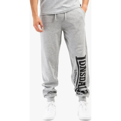 Afbeelding van Lonsdale Jogging Normale Passform LOGO Trainingsbroek, Heren, Maat: Large, Marl grey black