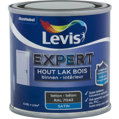 Afbeelding van Levis Expert Lak Binnen Satin Beton 0.25L