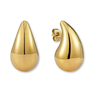 Afbeelding van waterdrop oorbellen voor dames, dupes van Roestvrij staal, hoge huidtolerantie, in 18K goud, zilver of roségoud, Niet toepassing.