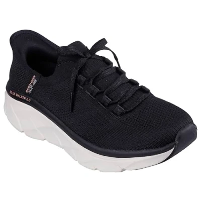 Afbeelding van Skechers Slip Ins: D&#039;lux Walker 2.0 Thrill Movement 150105 BKTN, Vrouwen, Zwart, Sneakers,Sportschoenen, maat: 37