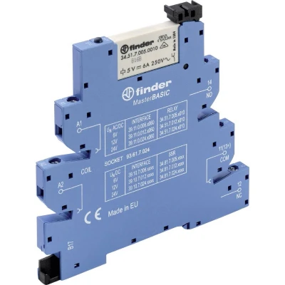 Afbeelding van Finder 39.11.0.024.5060 Koppelrelais 24 V/DC, V/AC 6 A 1x wisselcontact 1 stuk(s)