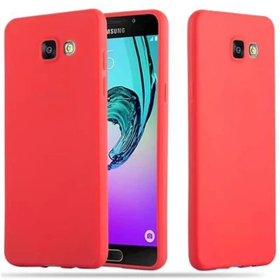 Afbeelding van Cadorabo Hoesje geschikt voor Samsung Galaxy A5 2016 in CANDY ROOD Beschermhoes gemaakt van flexibel TPU silicone Case Cover