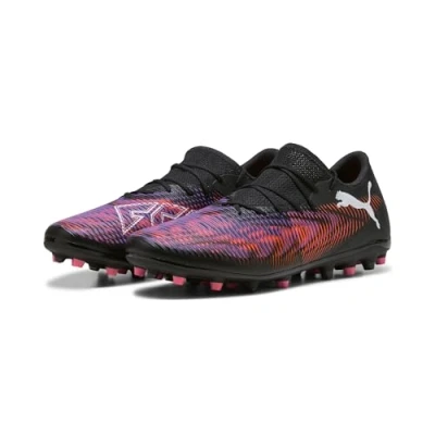 Afbeelding van Puma Future 8 Match MG Voetbalschoenen met kunststof noppen, Heren, Maat: 44.5, Black/white/glowing red Textiel/ synthetisch