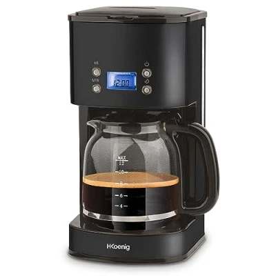 Afbeelding van Drip Koffiemachine Hkoenig Zwart 1000 W