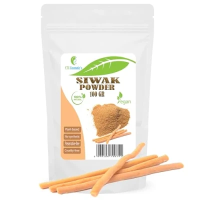 Afbeelding van Siwak poeder (Miswak), Salvarado Persica, 100% Miswak (siwak) tandverzorging natuurlijke tandpasta tanden bleken mondverzorging 100 g