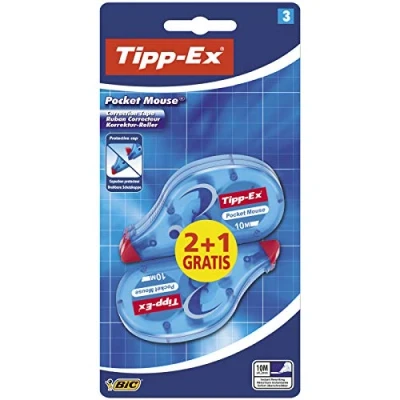 Afbeelding van Tipp Ex Pocket Mouse Correction Tape (Value Set van 2, Plus 1 Free)