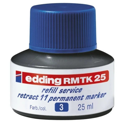 Image de EDDING encre de chine recharge RMTK 25, bleue, 25 ml permanente, à faible odeur dans un flacon avec systèmecapillaire, pour la du marqueur per