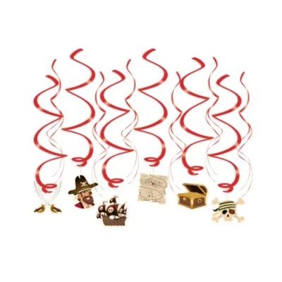 Afbeelding van Piraten Swirls 70cm 12 stuks