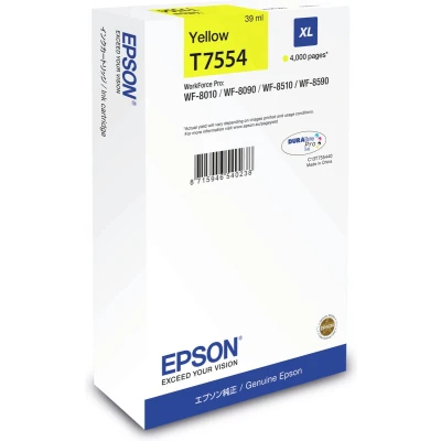 Afbeelding van Epson T7554 (C13T755440) Inktcartridge Geel