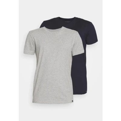 Afbeelding van Lee TWIN CREW 2 PACK Tshirt basic, Heren, Maat: Medium, Grey/navy
