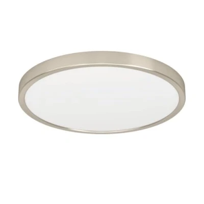 Afbeelding van EGLO Fueva 6 led plafondlamp, ronde bureauverlichting, opbouwlamp van zilverkleurig metaal en kunststof, wit, warm wit koud ø 39 cm