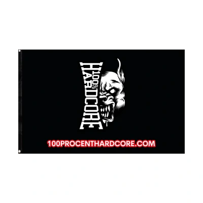 Afbeelding van 100% Hardcore Vlag Webshop