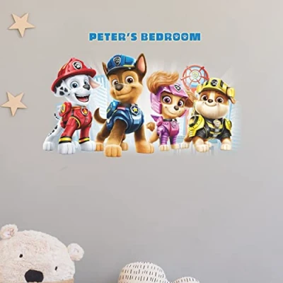 Afbeelding van Enorme Paw Patrol sticker met letters van het alfabet, herpositioneerbaar