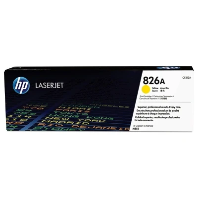 Image de Cartouche de toner jaune d&#039;origine HP LaserJet 826A