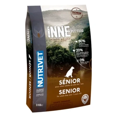Afbeelding van 3kg Nutrivet Inne Senior Dog droog hondenvoer