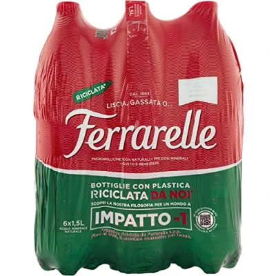 Afbeelding van Ferrarelle Acqua Mineral bruisend mineraalwater, natuurlijk 1,5 l, Italiaans water