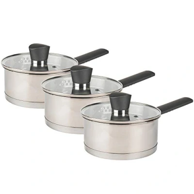 Afbeelding van Russell Hobbs® COMBO 6511 Excellence Collection kookpannenset met schenktuit, 16/18/20 cm, 3 delig