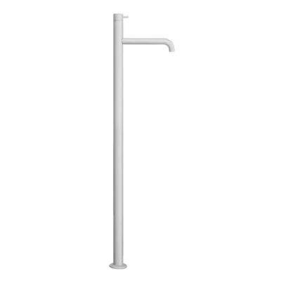 Afbeelding van Waterevolution Flow vrijstaande wastafelkraan mat wit T113BR