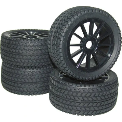 Afbeelding van Reely 1:8 Buggy Complete wielen Street 12 spaaks Zwart 4 stuk(s)