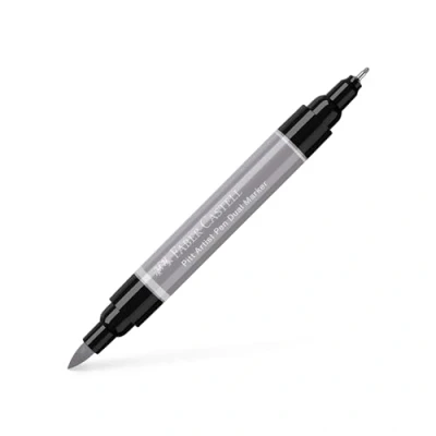 Afbeelding van Faber Castell tekenstift Pitt Artist Pen duo marker 272 warmgrijs III FC 162272