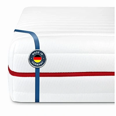 Afbeelding van BMM Klassik 19 Matras, 120 x 200 cm, hardheid H4, extra stevig/koudschuimmatras, Oeko Tex gecertificeerd, orthopedisch 7 zones, hoogte gemaakt in Duitsland