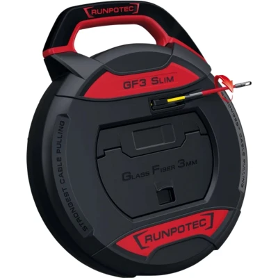 Afbeelding van Runpotec RUNPO GF3 SLIM glasvezeltrekveer systeem Ø3mm zonder lengtemeter 30m met RG4.5 geleidekop (10211)