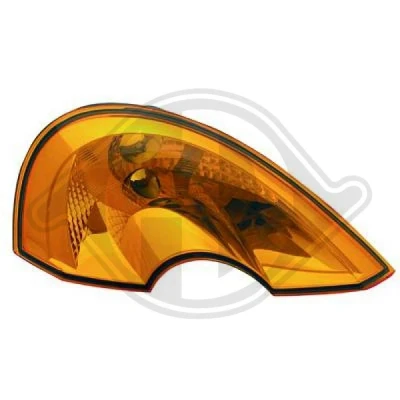 Afbeelding van DIEDERICHS 4405070 Knipperlichten Oranje Rechts voor Zonder lamphouder RENAULT: Modus / Grand