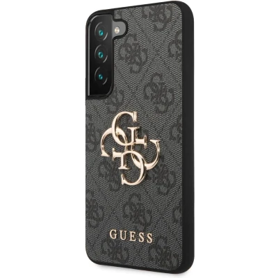 Afbeelding van Guess 4G Metal Logo Back Case Geschikt voor Samsung Galaxy S23 (S911) Grijs