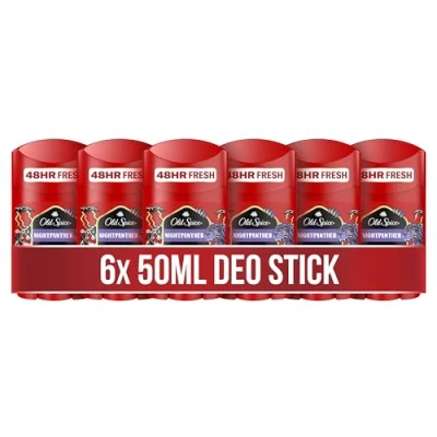 Afbeelding van Old Spice Night Panther Stick Voordeelverpakking 6x50ml Deodorant