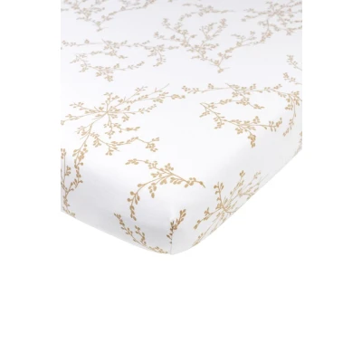 Afbeelding van Meyco Hoeslaken Jersey ledikant 60x120 Branches Sand