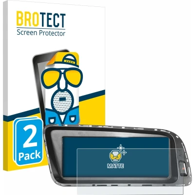 Afbeelding van BROTECT Screenprotector voor Audi Q5 8R 2008 2016 MMI 3G 8.8&quot; Folie Beschermfolie matte (2 Stuks)