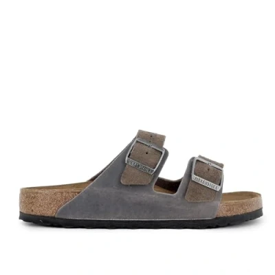 Afbeelding van Birkenstock Arizona Muiltjes, Heren, Maat: 40, Concrete gray Leer