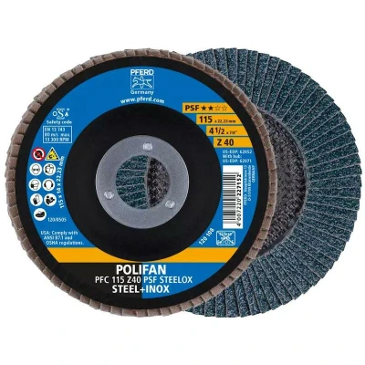 Afbeelding van PFERD 67764115 Z Psf Steelox Lamellenschijf Diameter 115 mm Boordiameter 22.23 10 stuk(s)