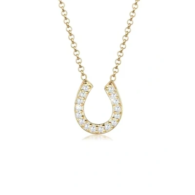 Afbeelding van Elli Horseshoe LUCK Ketting, Dames, Maat: 45, Gold coloured