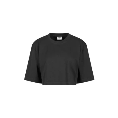 Afbeelding van Urban Classics Heavy Oversized Cropped Tshirt basic, Dames, Maat: 3XL, Black