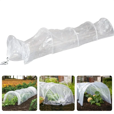 Afbeelding van Cheqo® Kweekkas Tunnel Kweektunnel Tuintunnel 300 x 45 cm Zonder Bodem Met 6 Stalen Bogen