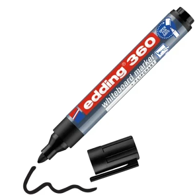 Afbeelding van Edding Whiteboardmarker 360 Zwart, Op Blister