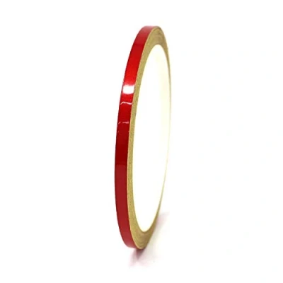 Afbeelding van Decoratieve plakstrips voor auto, motorfiets, boot, modelbouw, vele kleuren, lengte 10 m (reflecterend rood, 4 mm)