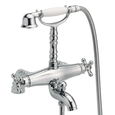 Afbeelding van Huber Croisette Badmengkraan met thermostaat Goud 1154961872