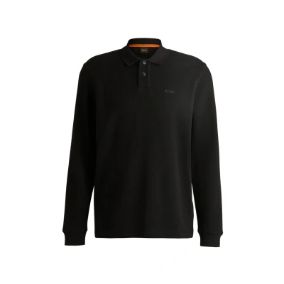 Afbeelding van Hugo Boss polo lange mouw zwart