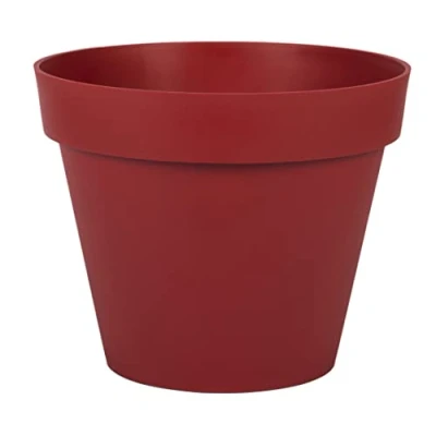 Afbeelding van Bloempot Toscane kunststof rood D30 x H26 cm 10 liter Bloempotten/plantenpotten
