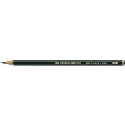 Afbeelding van Faber CASTELL B 9000 3B blister met 1 grafietpotlood, schaal