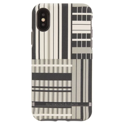 Afbeelding van Richmond &amp; Finch Platinum Strepen hoesje iPhone XS Max case Stripes
