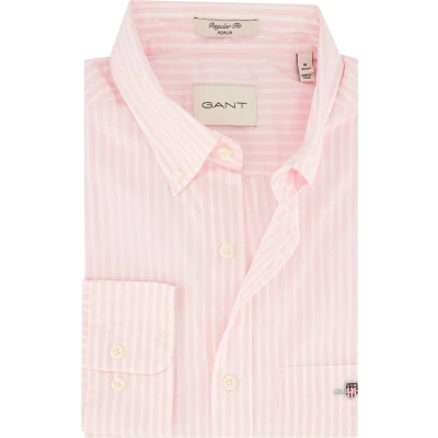 Afbeelding van Gant overhemd heren normale fit roze gestreept