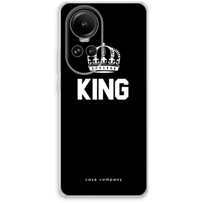 Afbeelding van Case Company® hoesje geschikt voor Oppo Reno 10 King zwart Soft Cover Telefoonhoesje Bescherming aan alle Kanten en Schermrand