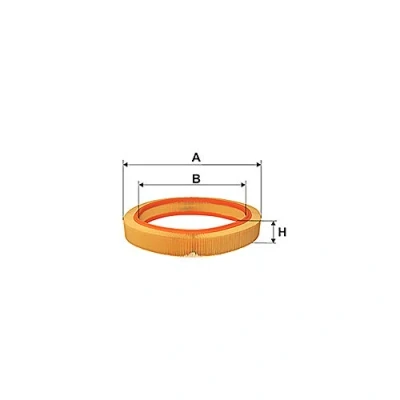 Afbeelding van MAGNETI MARELLI 153071762408 Luchtfilter 63,5 260 Rond Filter insert RENAULT: Super 5 Hatchback, CLIO 1, 11 VOLVO: 440 K